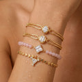 Fashion Double Layer Rhinestone Snake Chain Beacelet 6W6JBR527