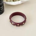 Punk Style Round Rivet Wide Ba - DippedShop Wholesale - #6867