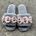 Plush Flower Indoor Slippers - DippedShop Wholesale - #4803