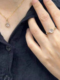Elegant Gold Plated Chalcedony - DippedShop Wholesale - #2595