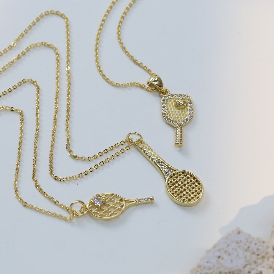 Tennis Racket Necklace - DippedShop Wholesale - #0067