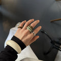 Vintage Natural Stone Stackable Finger Ring 6W6JRG297