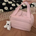Simple Solid Color Multi Layer Makeup Bag MK2BW6S10BOB107