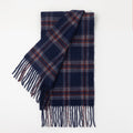 Minimalist Color Block Plaid Tassel Scarf 6W6NSW274
