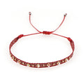 Handmade Seed Bead Braided Adjustable Bracelet 6W6JBR475