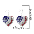 Trendy Sparkling Rhinestones Star Pendant Hook Earrings 8ZA6JER301L