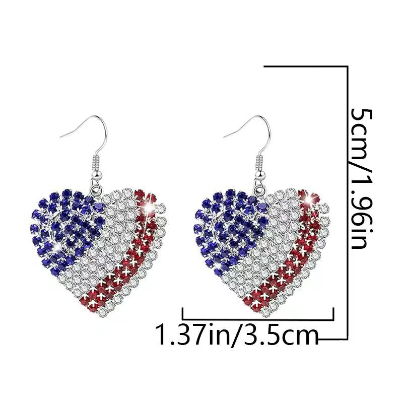 Trendy Sparkling Rhinestones Star Pendant Hook Earrings 8ZA6JER301L