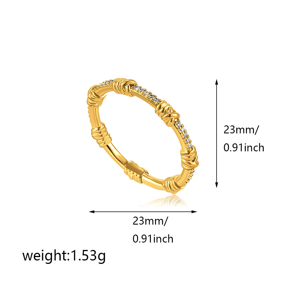 3 Pcs Eleagnt Cubic Zirconia T - DippedShop Wholesale - #9187
