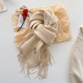 Reversible Fringe Scarf - DippedShop Wholesale - #5107