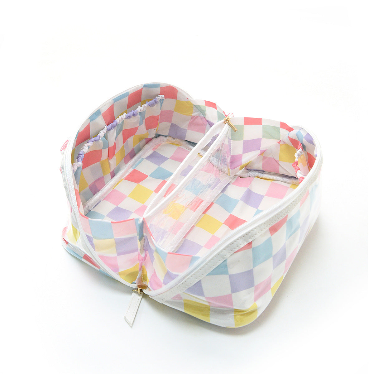 Stylish Striped Waterproof PVC Cosmetic Bag MK2BLW6C5CO21