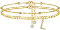 Trendy Initial Letter Gold Pla - DippedShop Wholesale - #2611