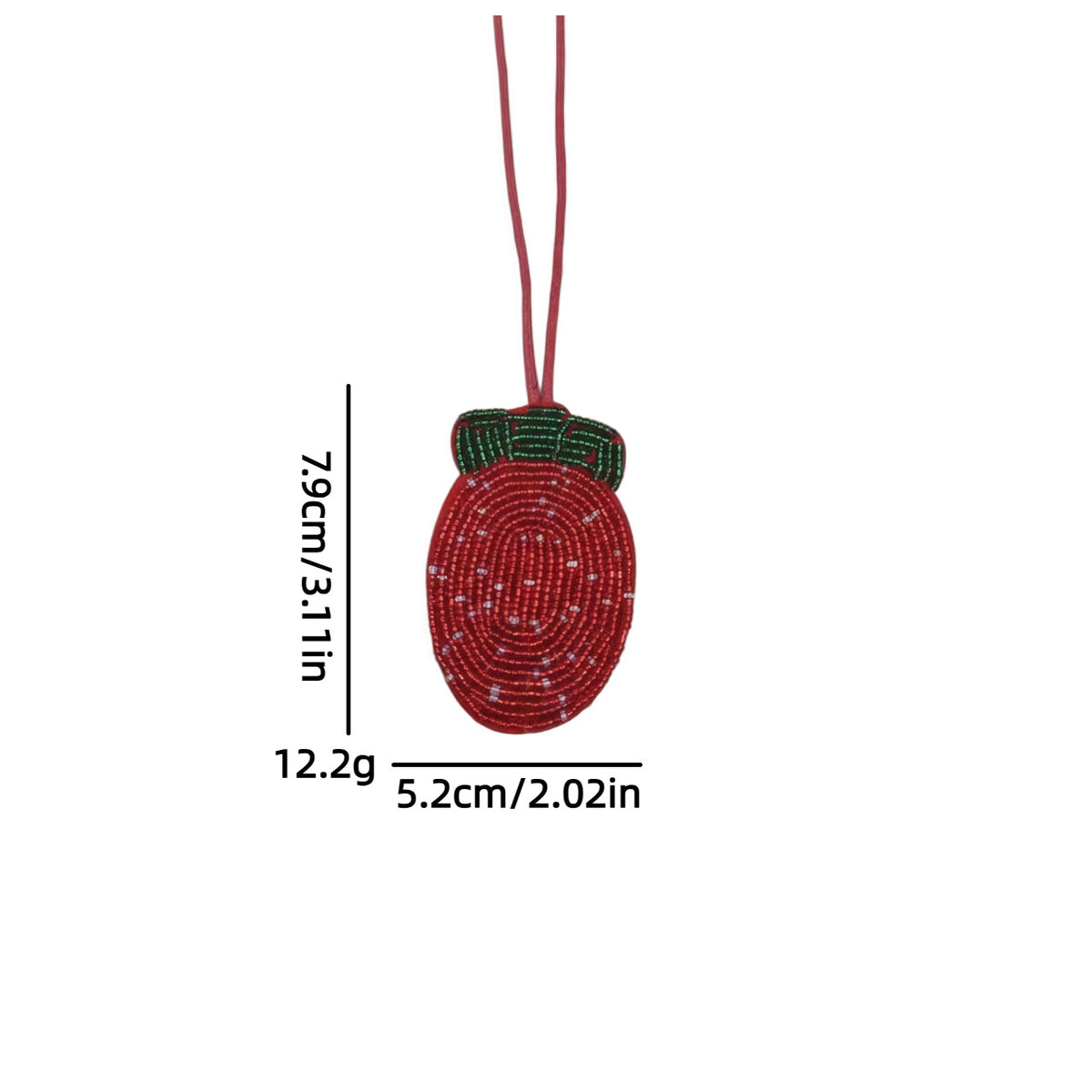 Fresh Handmade Beads Cherry Pendant Bag Charm 6W10BBC801