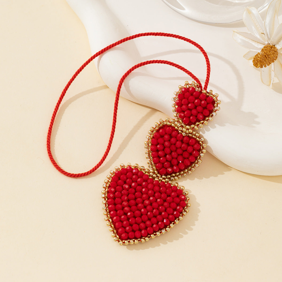Heart Pendant Bag Charm - DippedShop Wholesale - #8915