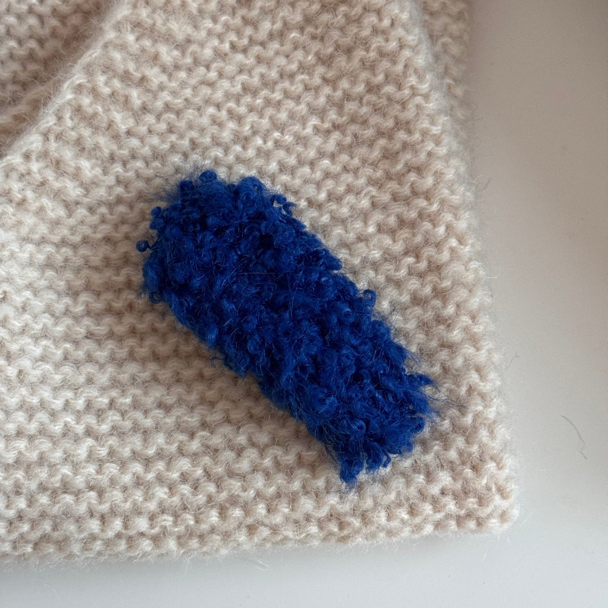 Simple Solid Color Plush Hair Clips 6W6HCP1237