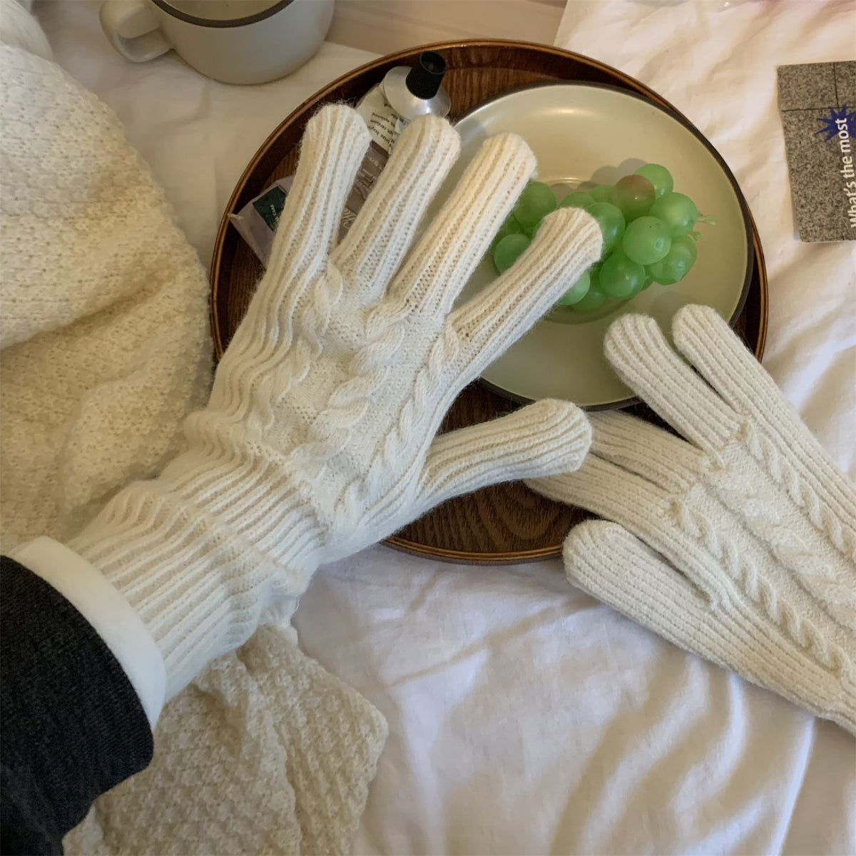 Winter Cable Knit Gloves - DippedShop Wholesale - #3475