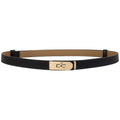 Elegant Skinny Dress Belt Leather Waist Belt 6W6JBT157