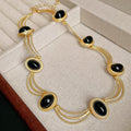 Vintage Pearl Pendant Rhinestone Floral Chain Necklace 6W6JNC979