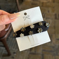 Sweet Rhinestones Floral Oval Hair Clips 6W6HCP1242