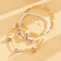 3pcs Natural Shell Bead Chain Anklets 8ZA6JAB41L