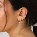 Simple Gold Plated Cubic Zirco - DippedShop Wholesale - #8899