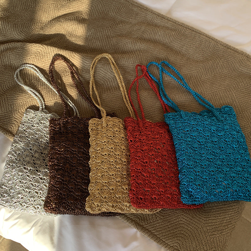 Hand-Crochet Shoulder Bag - DippedShop Wholesale - #3203
