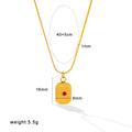 Gold Plated Rhinestone Pendant Necklace - DippedShop Wholesale - #3747
