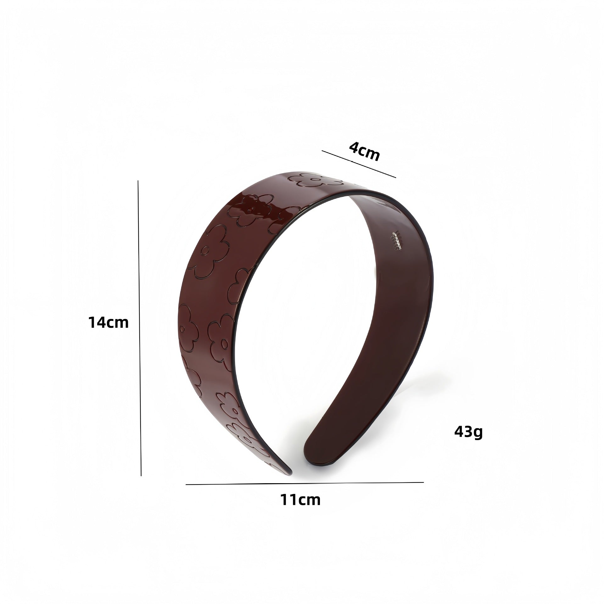 Sweet Floral Pattern Solid Color Wide Headband MK2PIM6W6HBD69