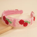 Knitted Floral Head Band - DippedShop Wholesale - #3795