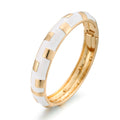 Gold Plated Enamel Bangle - DippedShop Wholesale - #4979