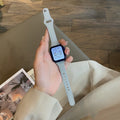 Minimalist Solid Color PU Leather Watch Band 6W6JWA132