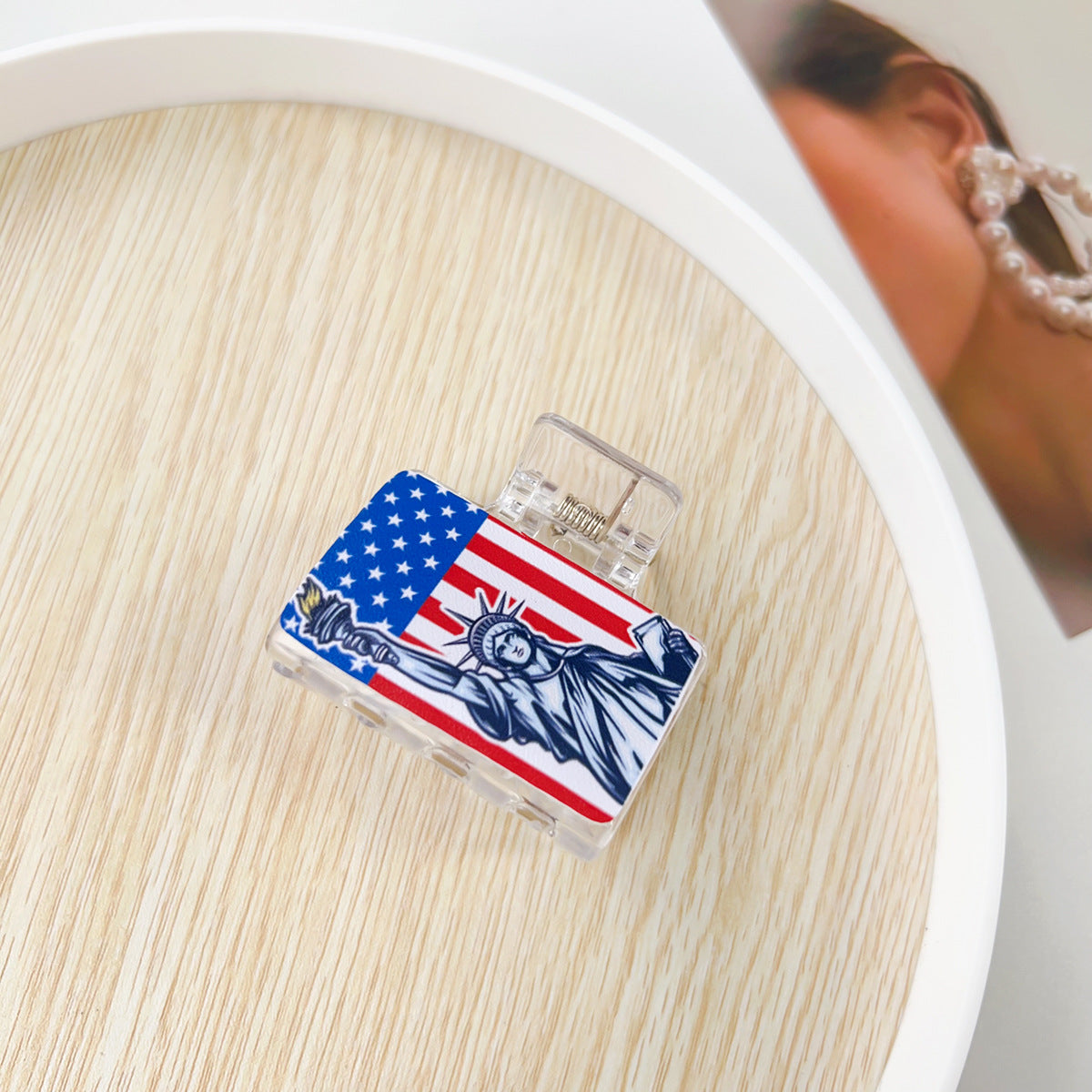 250th Anniversary USA Nonslip Hair Clips 8AS6HCP57T