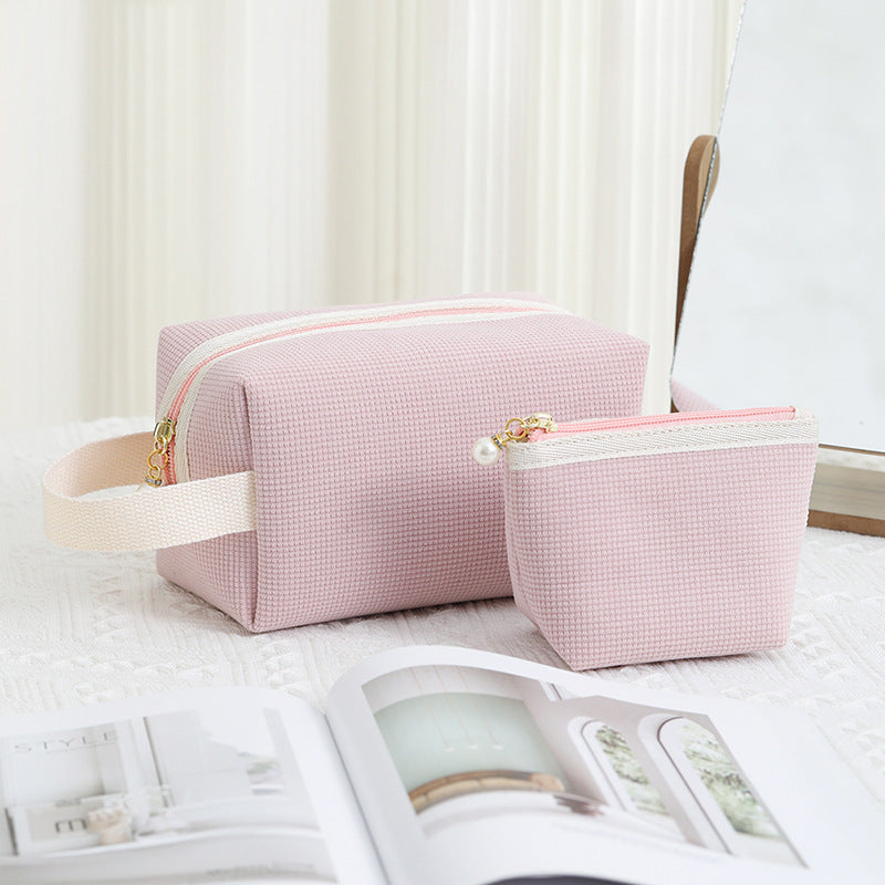 Minimalist Solid Color Portable Makeup Bag 6S10BOB1031