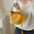 Vintage Large Capacity Suede Bucket Bag 6W10BBG1848