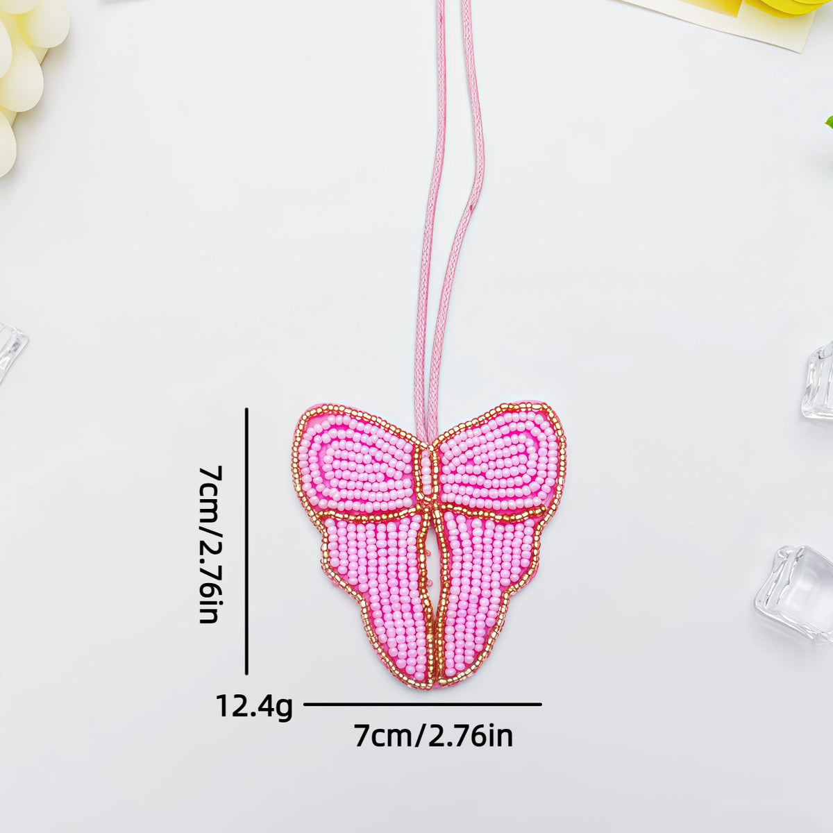 Creative Handmade Beads Coconut Tree Pendant Keychain 6W10BBC804
