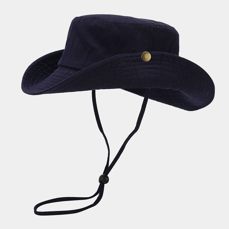 Simple Washed Outdoor Foldable Safari Boonie Hat 8BK6HAT170T