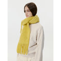 Versatile Solid Color Tassel Warm Scarf 6W6NSW253