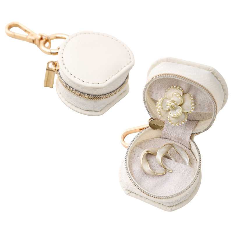 Mini Portable Travel Jewelry Box with Keychain 6W13HSJ110