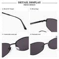 Geometric Metal Frame Sunglasses - DippedShop Wholesale - #0883