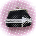 Polka Dot Lace Coin Purse - DippedShop Wholesale - #4435