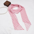 Cute Polka Dots Print Silk Scarf 6W6NSI198