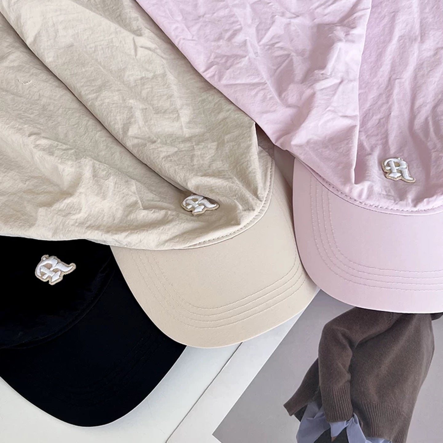 Solid Color Letter Embroidery Bandana Baseball Cap MK2BW6W6HAT98