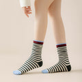 Classic Colorful Striped Mid Calf Socks 6W8FSO775