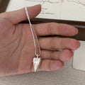 Sweet Floral Pendant Zirconia Necklace 6W6JNC649