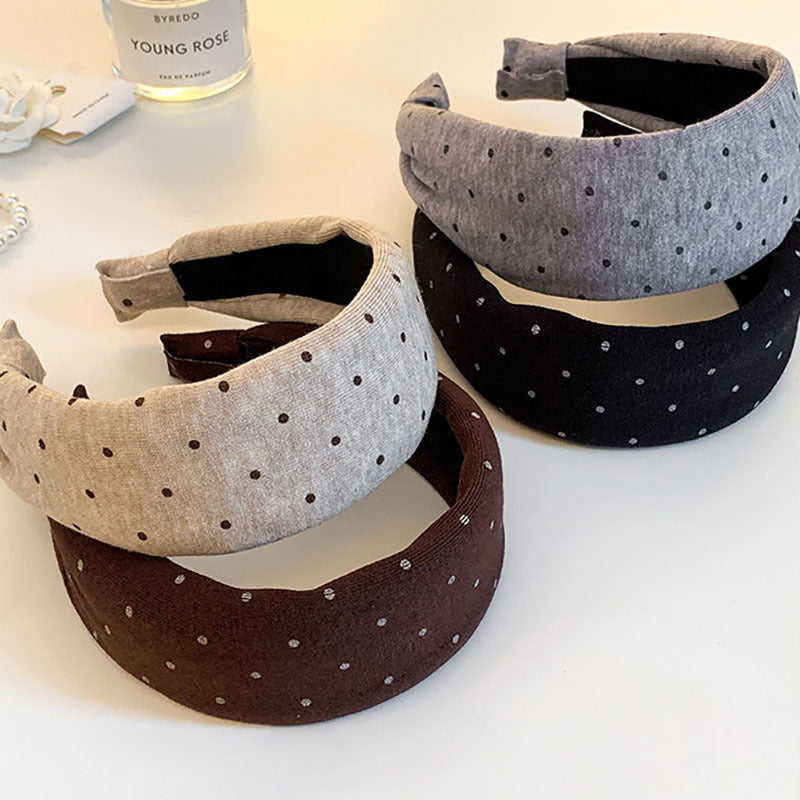 Slouchy Polka Dot Headband - DippedShop Wholesale - #6563