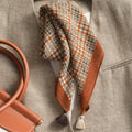 Simple Polka Dots Print Tassel Silk Scarf 6W6NSI200