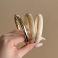 Vinatge Multi-Color Stackable Resin Bacelet Set 6W6JBR574
