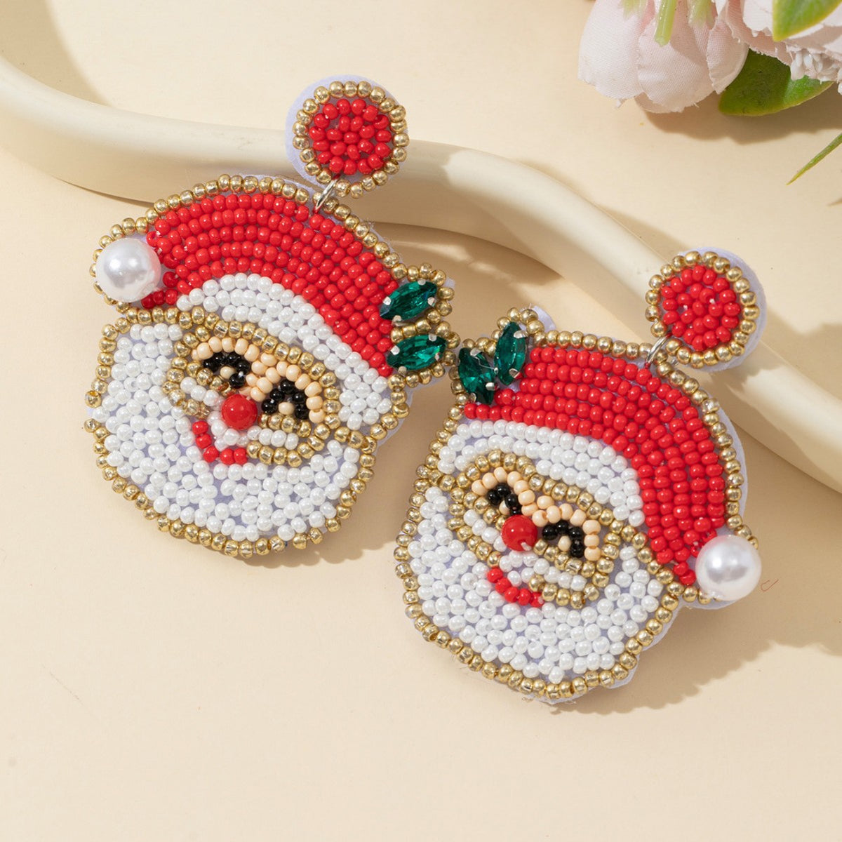 Santa Claus Stud Earrings - DippedShop Wholesale - #8771