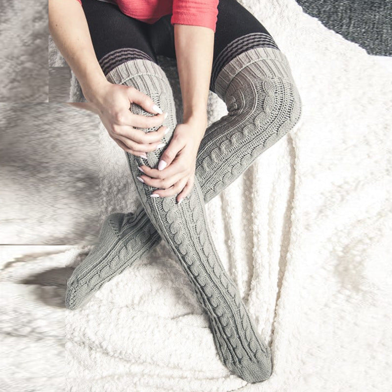 Twist Over Knee Socks - DippedShop Wholesale - #9347
