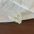 Simple Hollow Mini AcetateTriangle Hair Claw Clip 6W6HCP1271