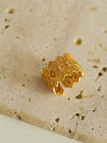 Retro Gold Plated Hollow Out Open Ring MK2MEP6W6JRG33